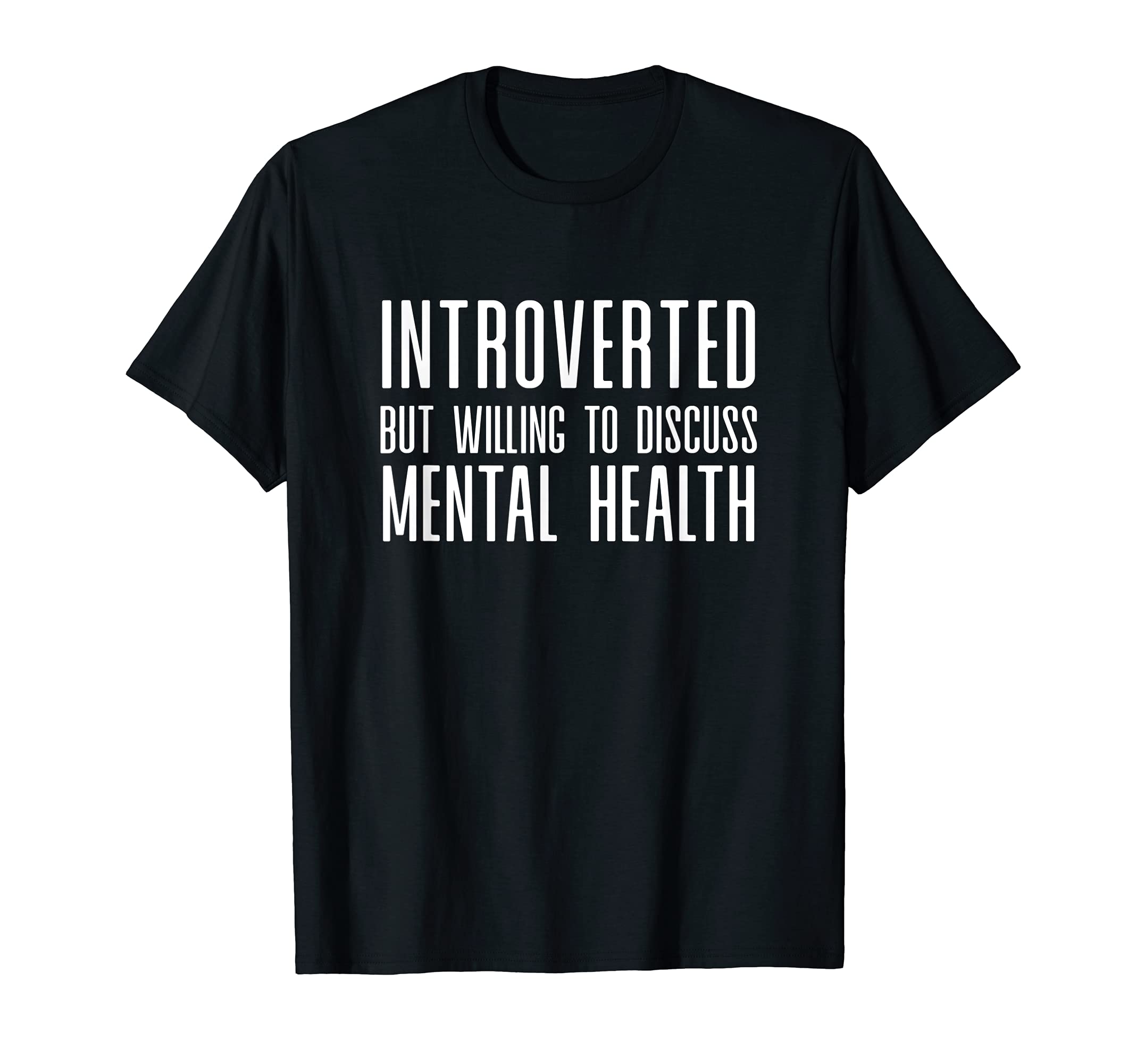 Introverted But Willing To Discuss T-Shirt - Minimalist Print Unisex - T-Shirt, Sweatshirt, Hoodie
