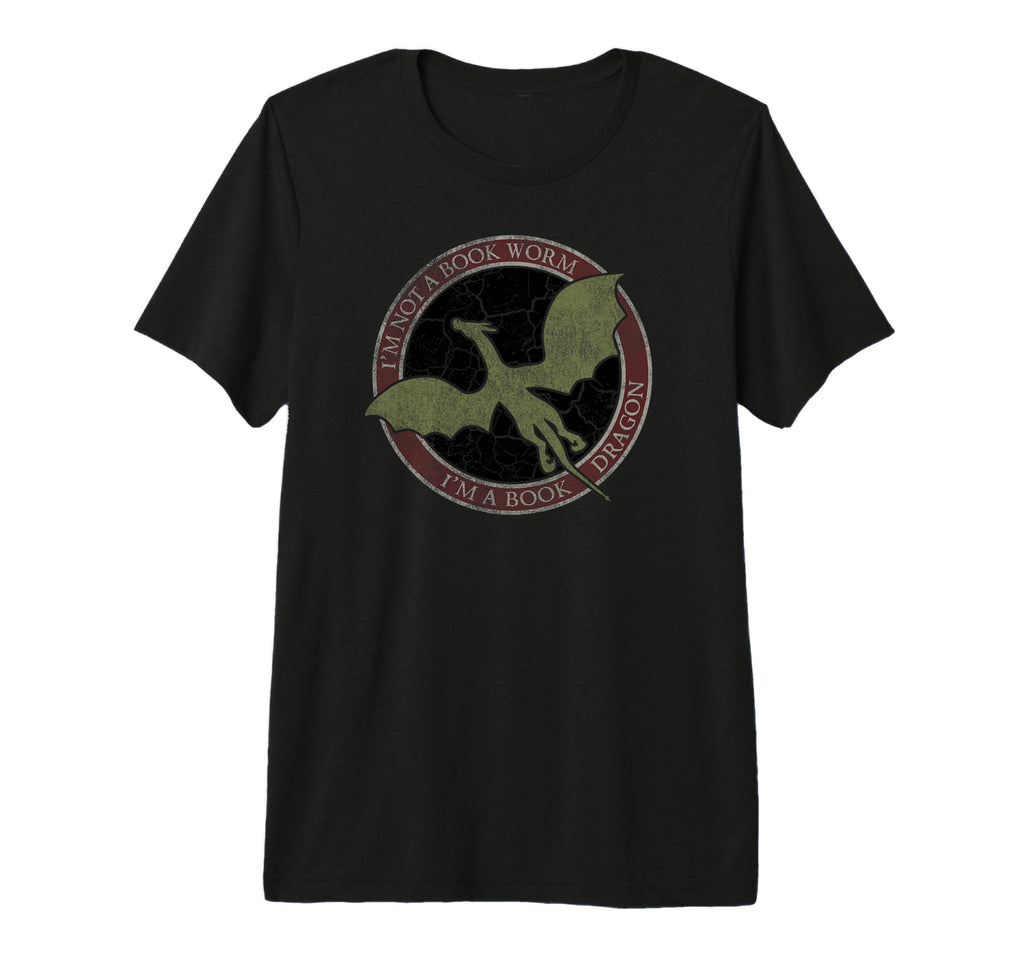 Im Not Book Worm Im Book Dragon T-Shirt - Custom Art Print Men Women - T-Shirt, Sweatshirt, Hoodie