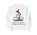 Getting My Steps Walking Lord Frog Sweatshirt - Minimalist Print for Adults - T-Shirt, Sweatshirt, Hoodie