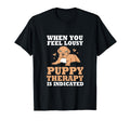 Puppy Therapy Is Indicated Therapy Dog T-Shirt - Custom Art Print Unisex - T-Shirt, Sweatshirt, Hoodie