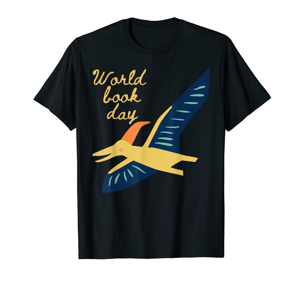 World Book Day Flying Dinosaur T-Shirt - Graphic Print Unisex - T-Shirt, Sweatshirt, Hoodie