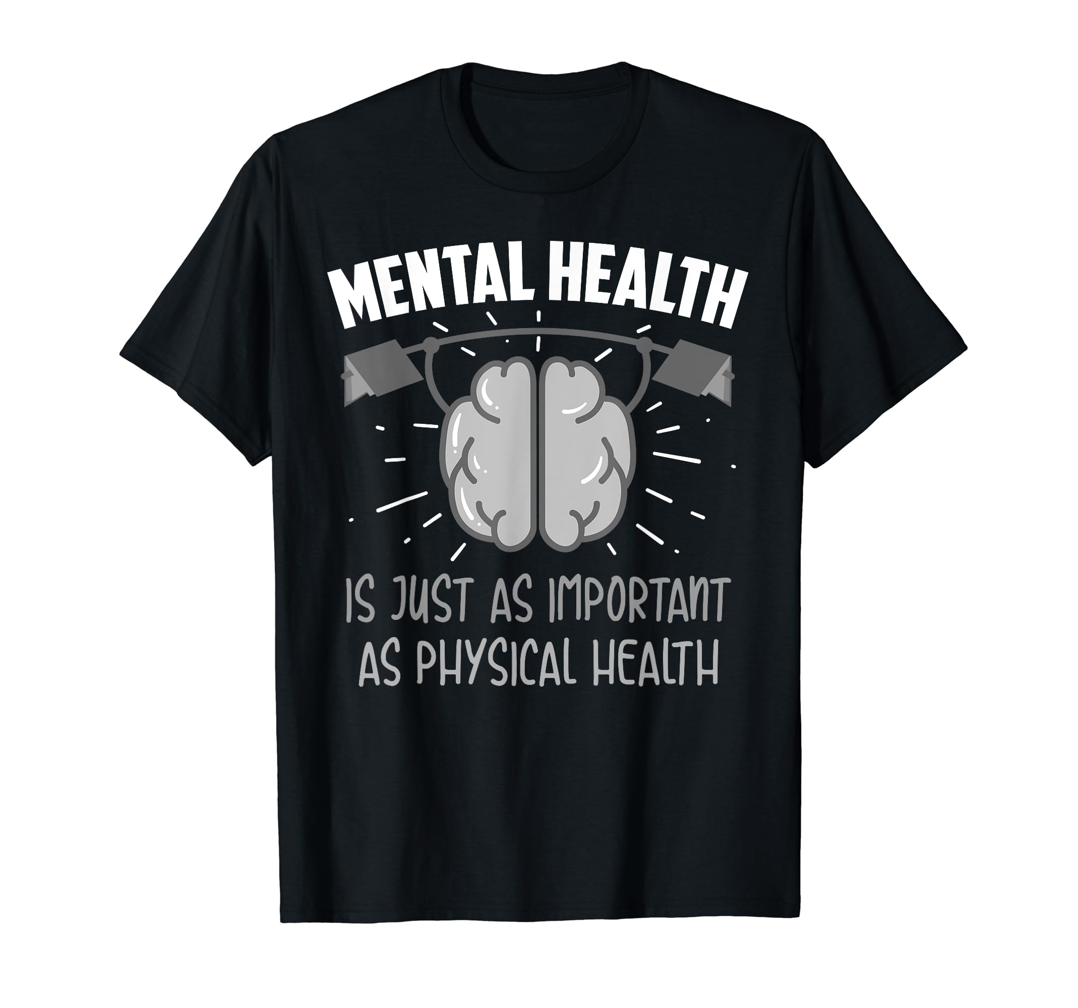 Mental Health Is As Important As T-Shirt - Aesthetic Graphic for Adults - T-Shirt, Sweatshirt, Hoodie