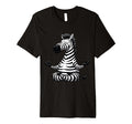 Meditation Zebra Yoga Pose Relaxing T-Shirt - Custom Art Print Men Women - T-Shirt, Sweatshirt, Hoodie
