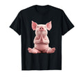 Pig Meditation Blissful Serenity Art T-Shirt - Custom Art Print Men Women - T-Shirt, Sweatshirt, Hoodie