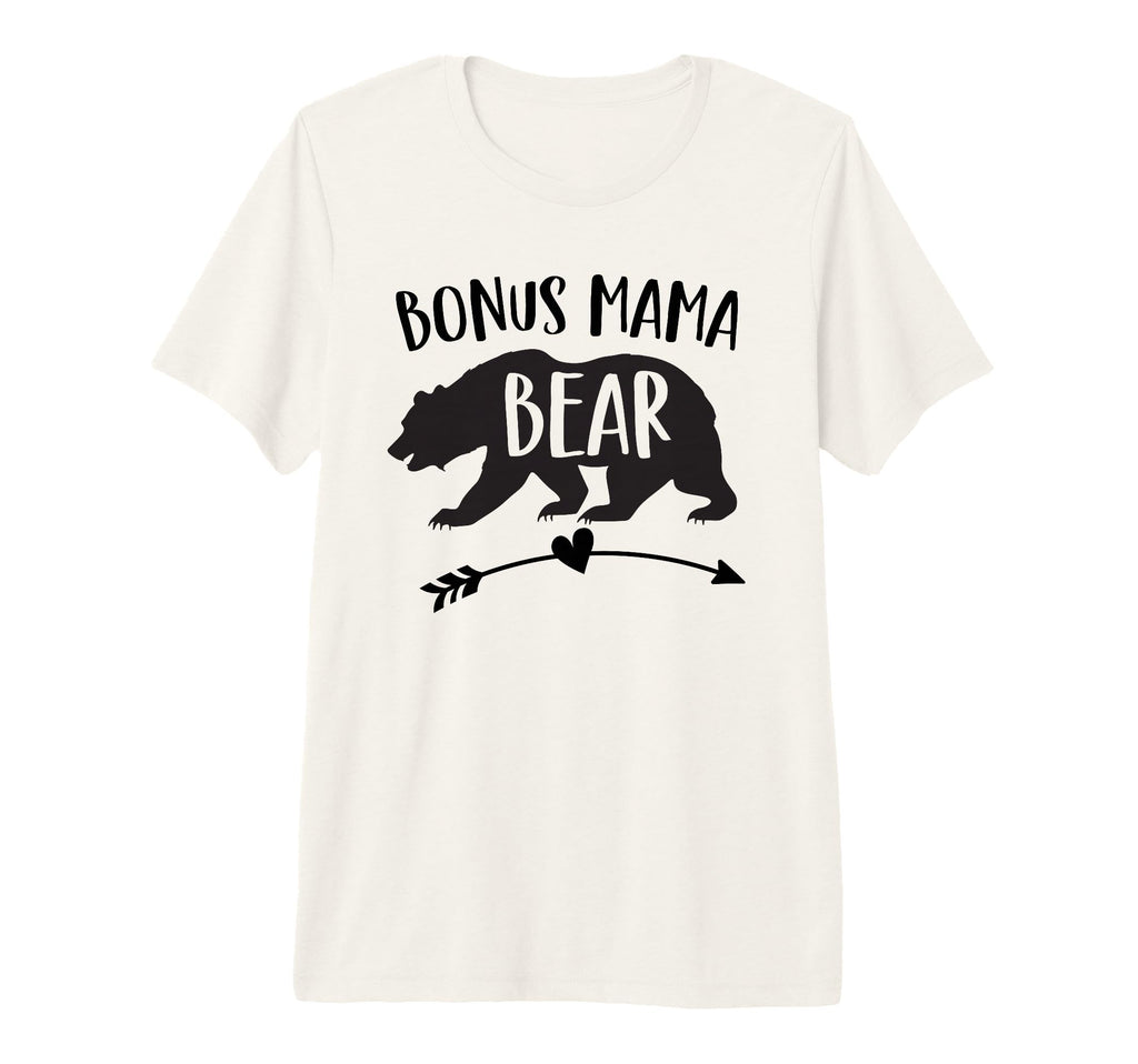 Bonus Mama Bear Best Step Mom Ever T-Shirt - Aesthetic Graphic Men Women - T-Shirt, Sweatshirt, Hoodie