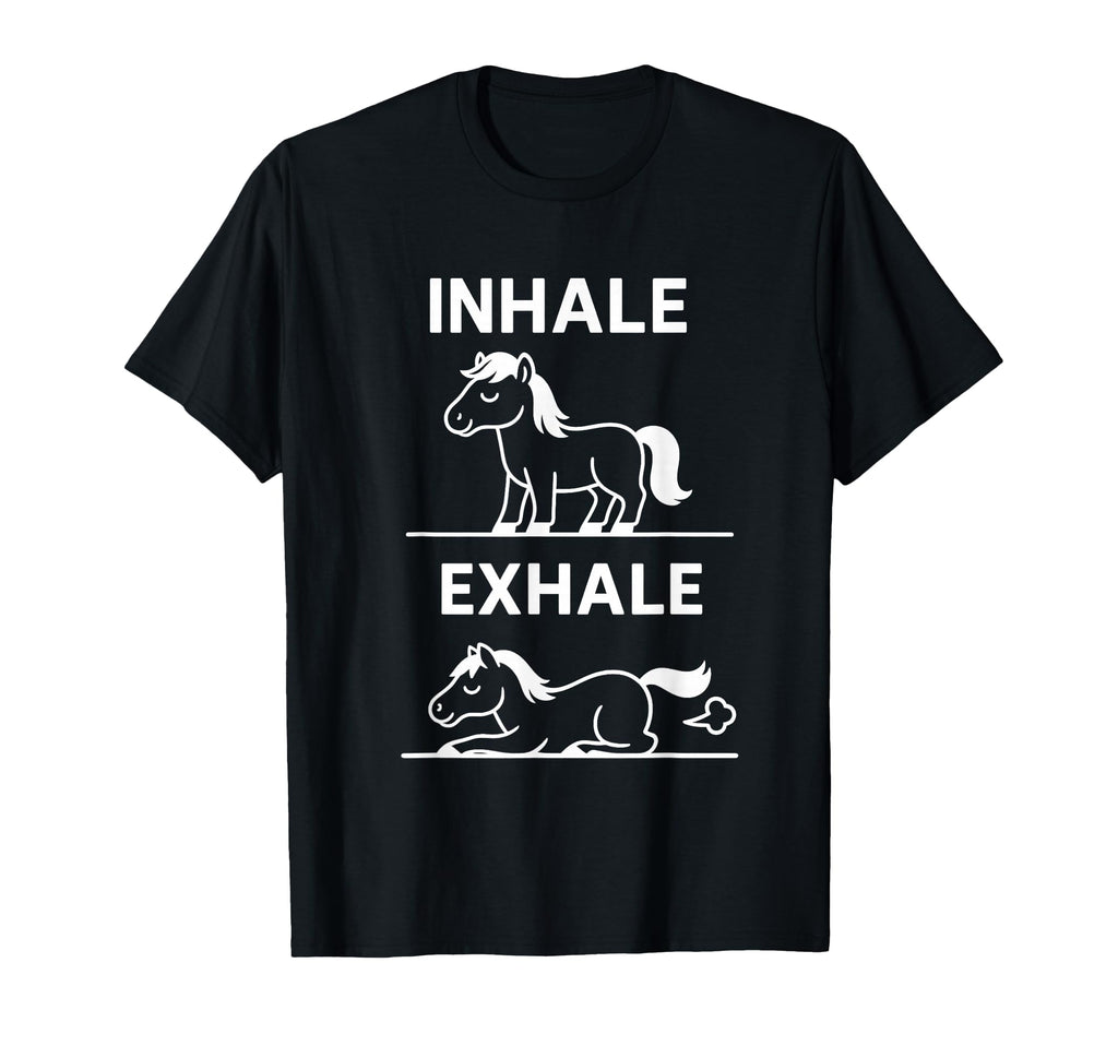 Funny Yoga Inhale Exhale Pooping Animal T-Shirt - Trendy Graphic Unisex - T-Shirt, Sweatshirt, Hoodie