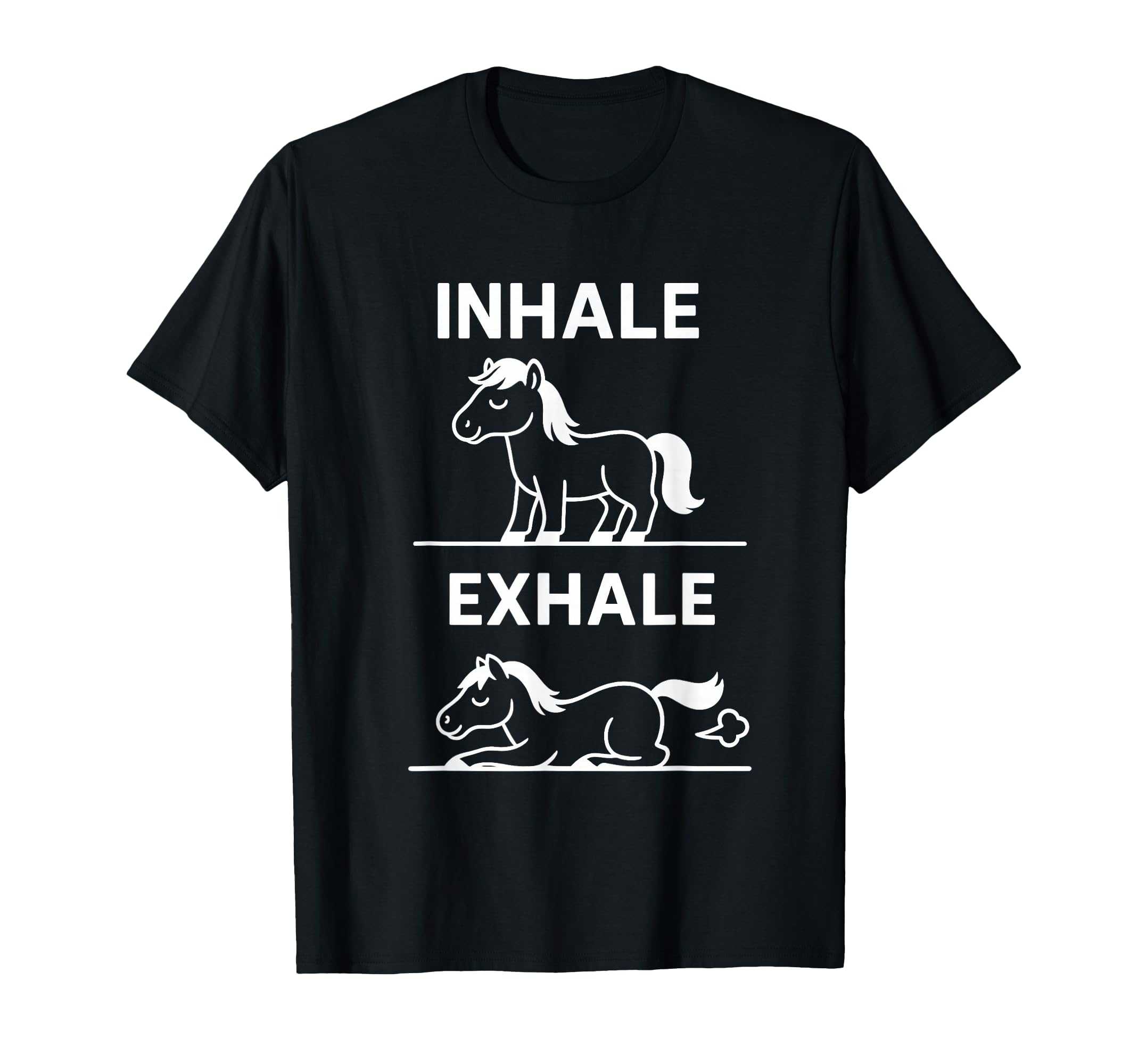 Funny Yoga Inhale Exhale Pooping Animal T-Shirt - Trendy Graphic Unisex - T-Shirt, Sweatshirt, Hoodie