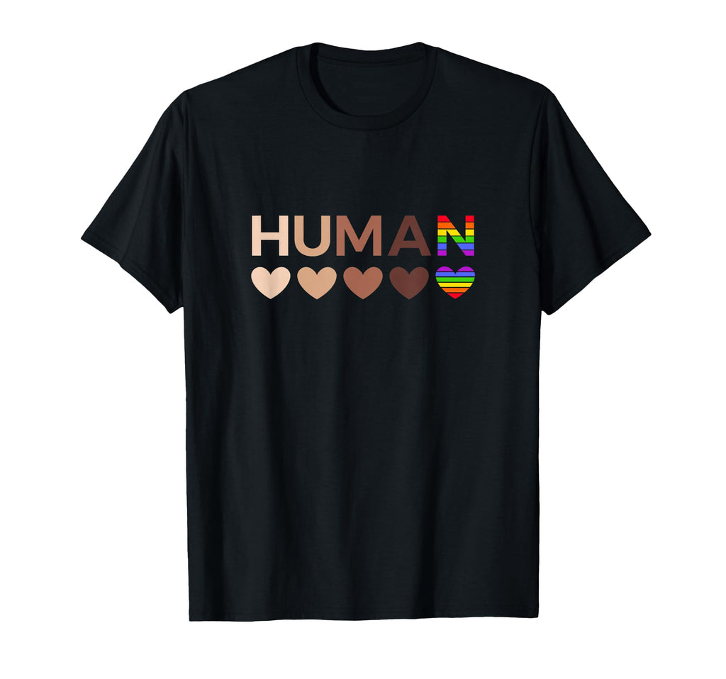 All Inclusive Hearts Blm Racial T-Shirt - Minimalist Print for Adults - T-Shirt, Sweatshirt, Hoodie