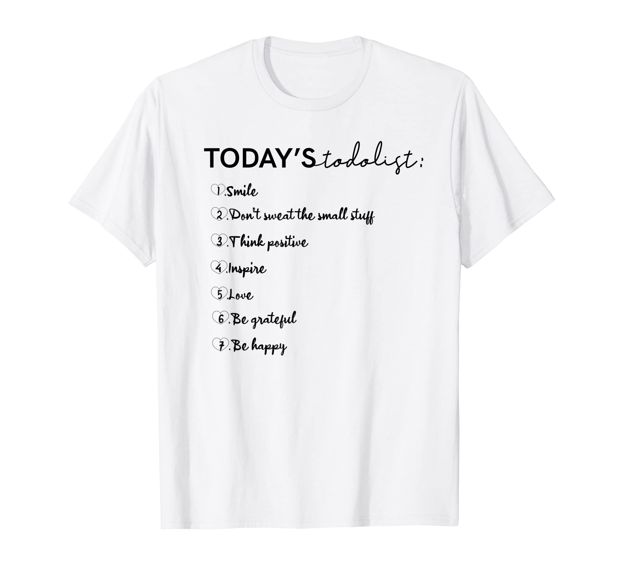 Todays To Do List Anxiety Checklist T-Shirt - Graphic Print for Adults - T-Shirt, Sweatshirt, Hoodie