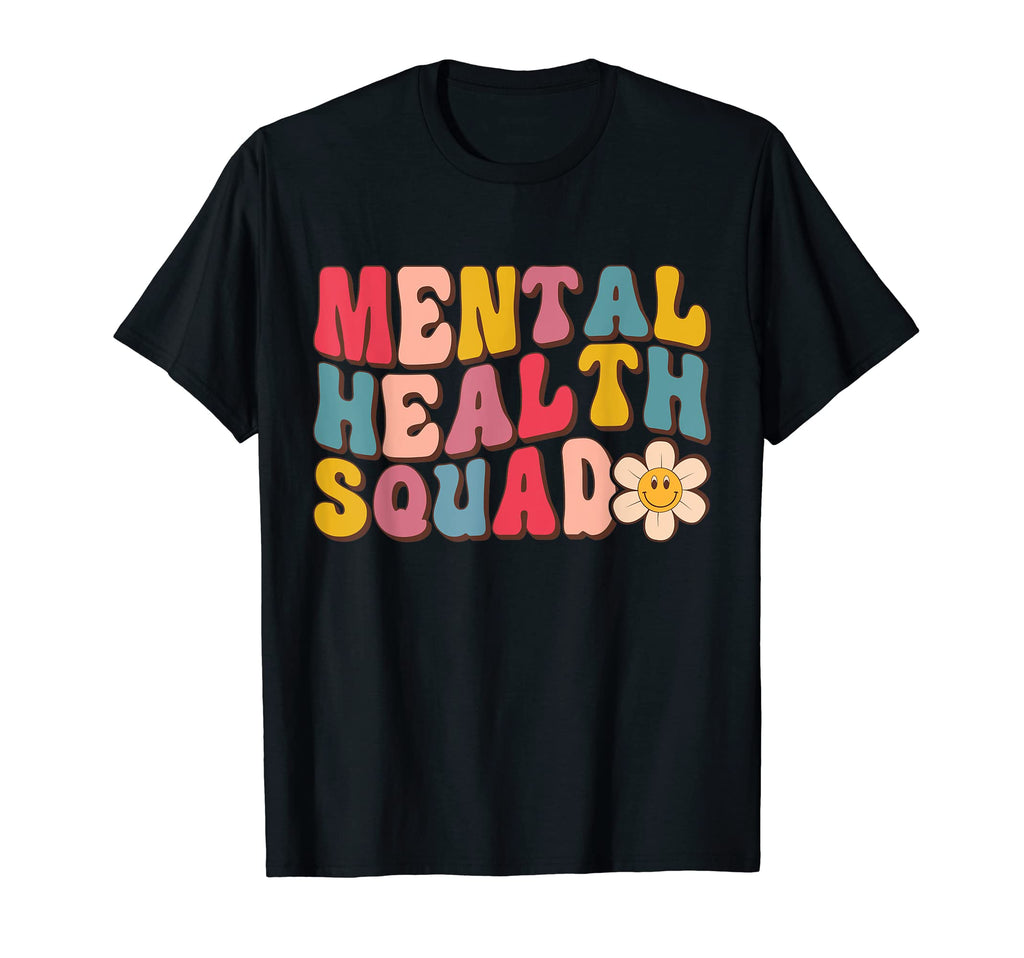 Mental Health Squad Groovy Mental T-Shirt - Unique Graphic for Adults - T-Shirt, Sweatshirt, Hoodie