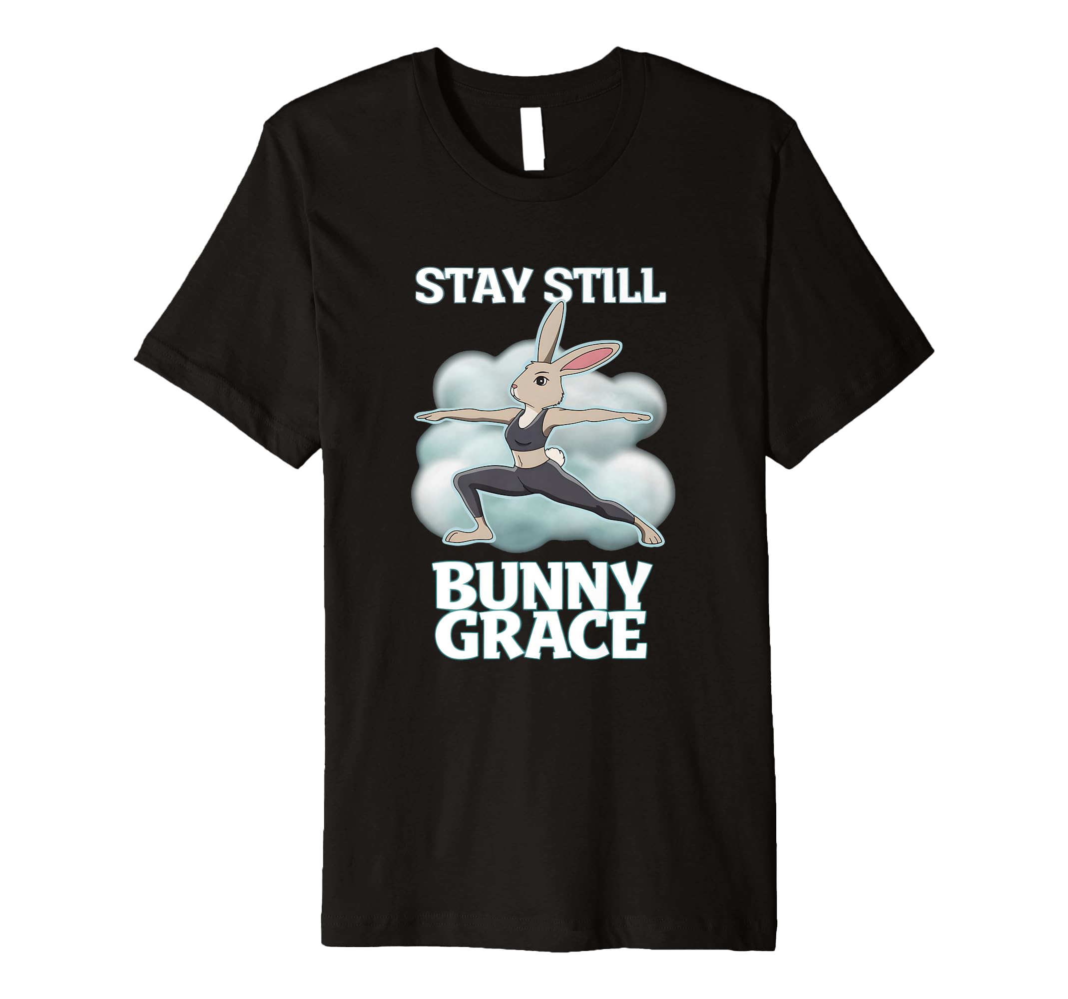 Fitness Bunny Lovers Mindful Yoga T-Shirt - Minimalist Print for Adults - T-Shirt, Sweatshirt, Hoodie
