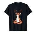 Meditation Deer Yoga Pose Relaxing T-Shirt - Fun Novelty Design for Adults - T-Shirt, Sweatshirt, Hoodie