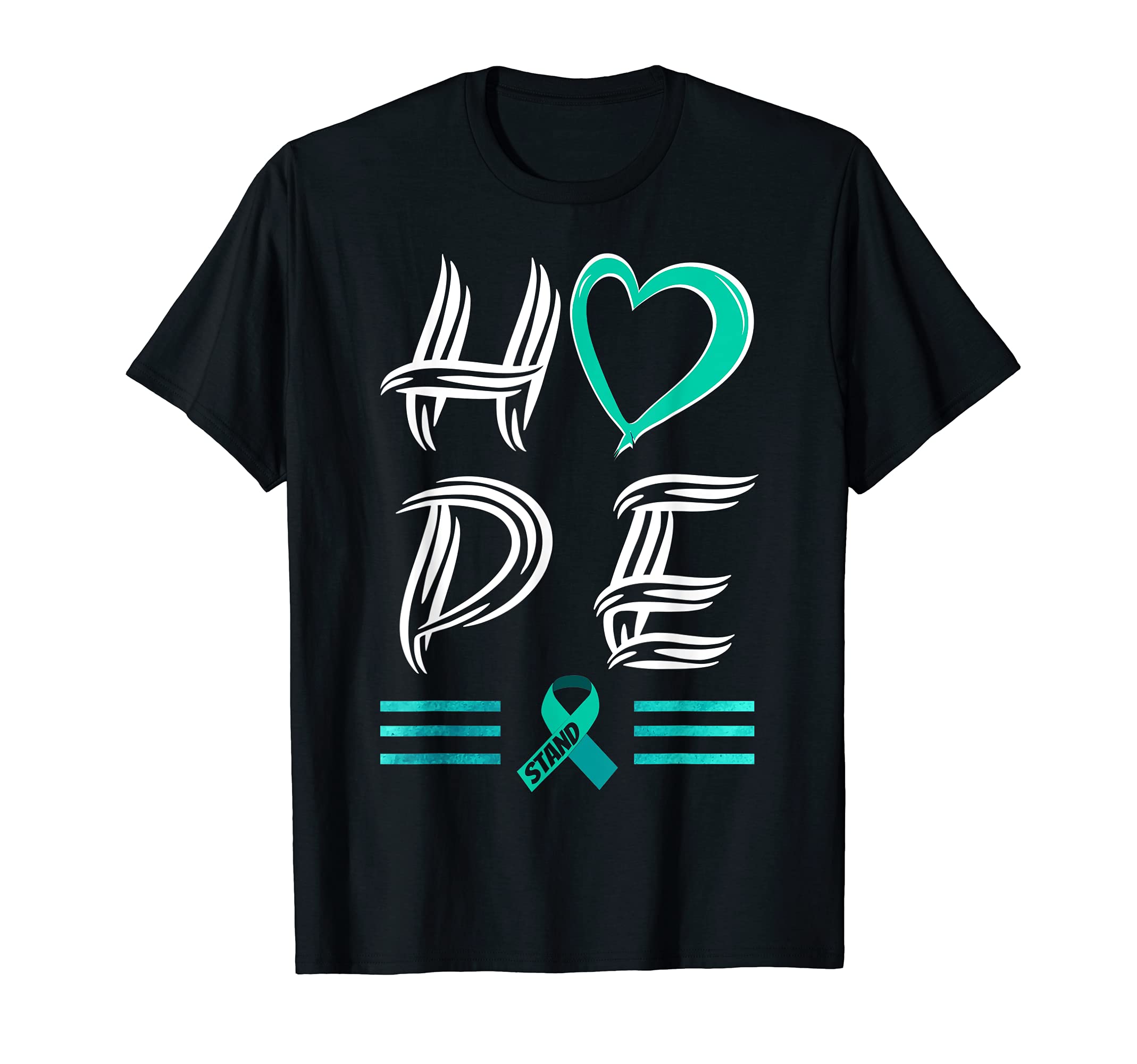 Hope Ribbon Mental Health Gifts Mental T-Shirt - Unique Graphic Unisex - T-Shirt, Sweatshirt, Hoodie