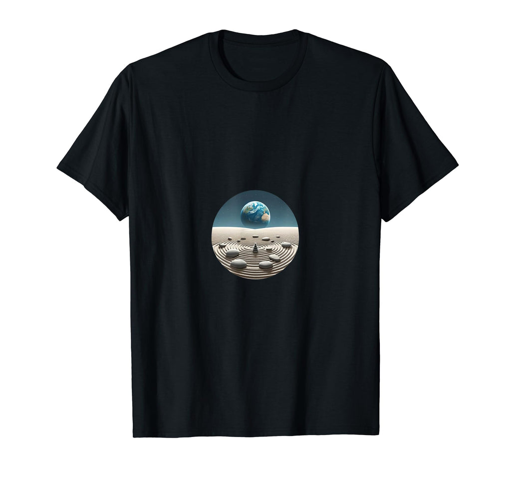 Cosmic Zen Garden Earth Meditation T-Shirt - Fun Novelty Design Men Women - T-Shirt, Sweatshirt, Hoodie