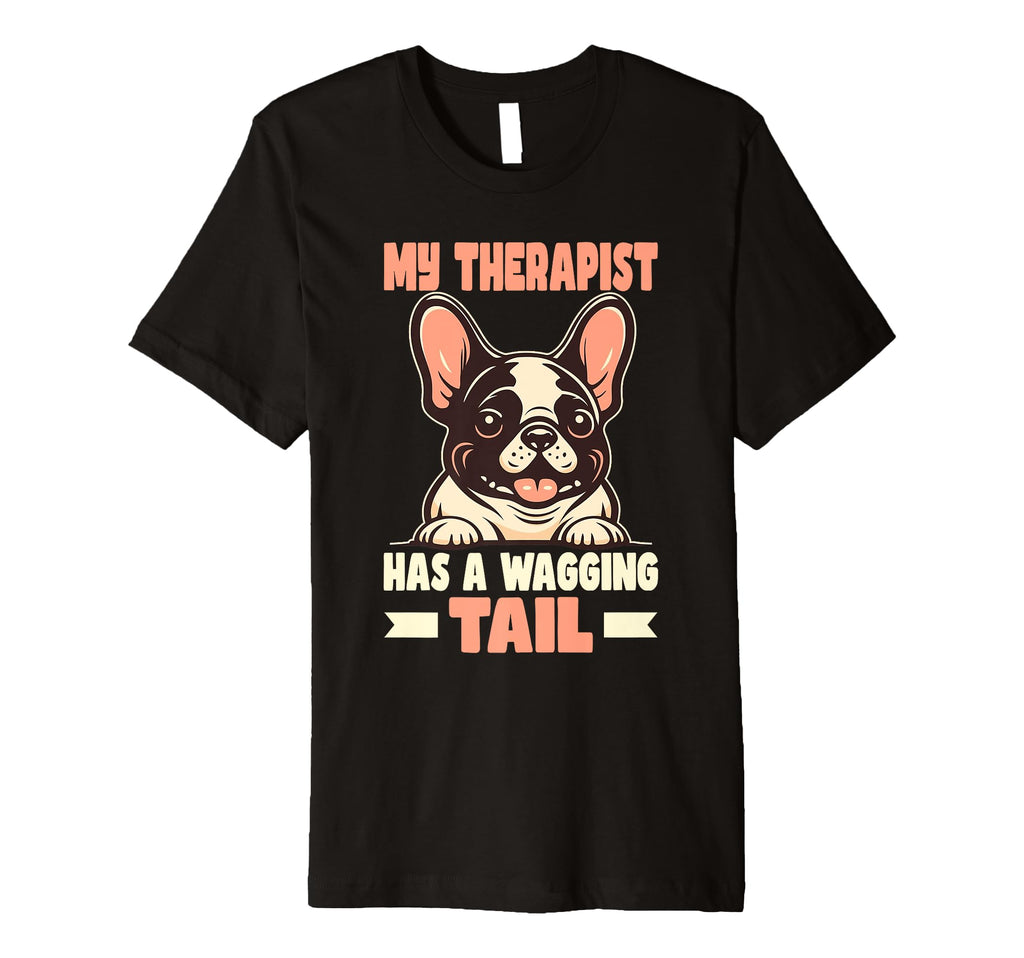 French Bulldog Therapy Service Dog T-Shirt - Unique Graphic for Adults - T-Shirt, Sweatshirt, Hoodie