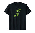 Semicolon Butterfly Green Mental T-Shirt - Casual Everyday Wear Unisex - T-Shirt, Sweatshirt, Hoodie