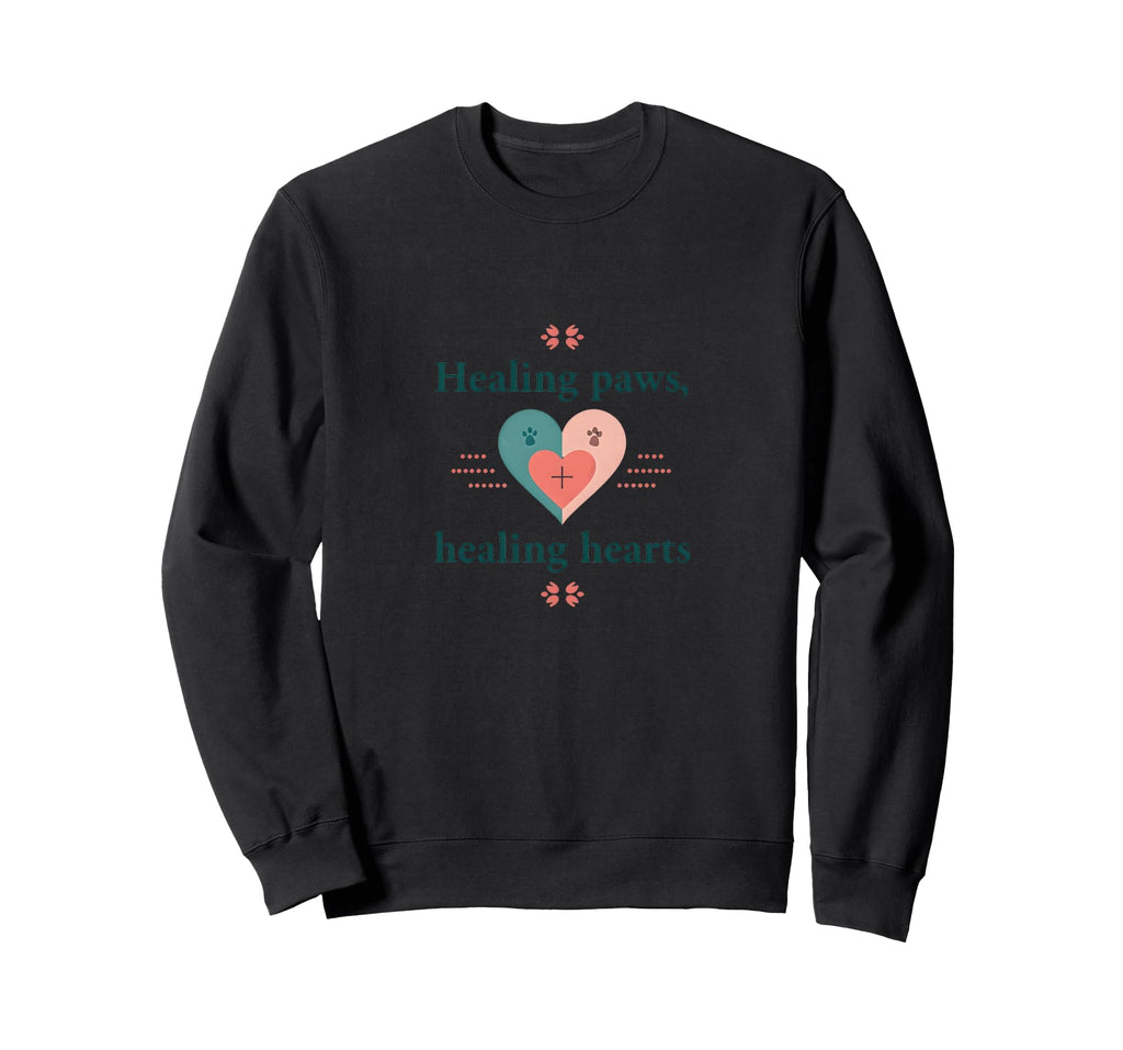 Healing Paws Paw Pro I Heart Sweatshirt - Aesthetic Graphic for Adults - T-Shirt, Sweatshirt, Hoodie