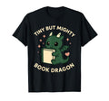 Book Dragon Fantasy Reader Cozy T-Shirt - Minimalist Print Men Women - T-Shirt, Sweatshirt, Hoodie