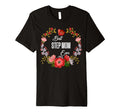 Best Step Mom Ever Orange Floral Fun T-Shirt - Unique Graphic Men Women - T-Shirt, Sweatshirt, Hoodie