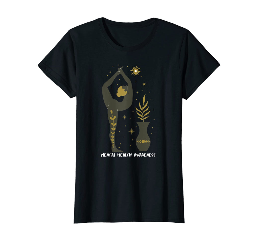 Womens Yoga Mental Health Awareness T-Shirt - Streetwear Style for Adults - T-Shirt, Sweatshirt, Hoodie