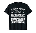 Post Modern Literature Funny Lack T-Shirt - Graphic Print for Adults - T-Shirt, Sweatshirt, Hoodie