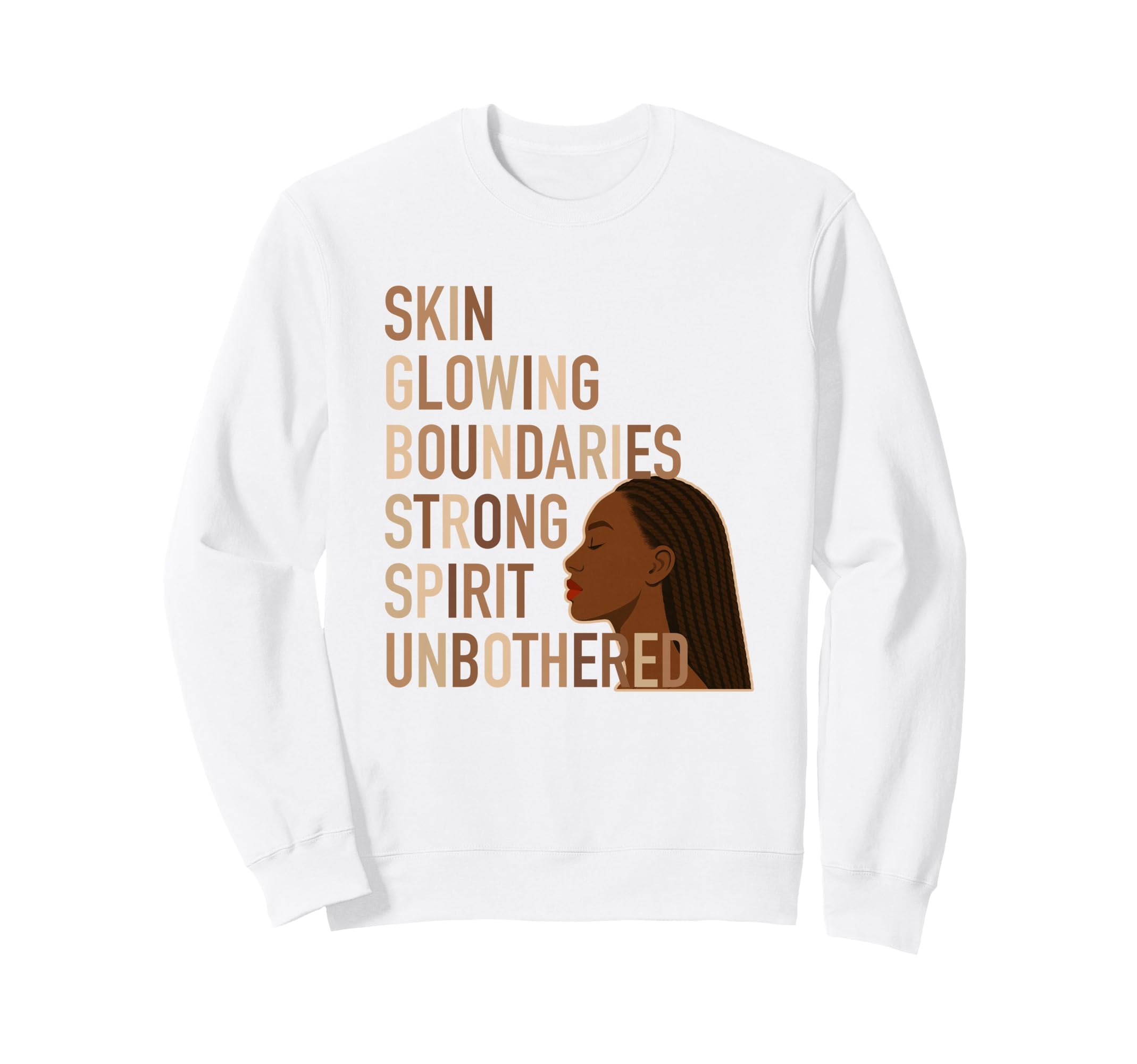 Unbothered Black Self Care Mental Health Sweatshirt - Unique Graphic Unisex - T-Shirt, Sweatshirt, Hoodie