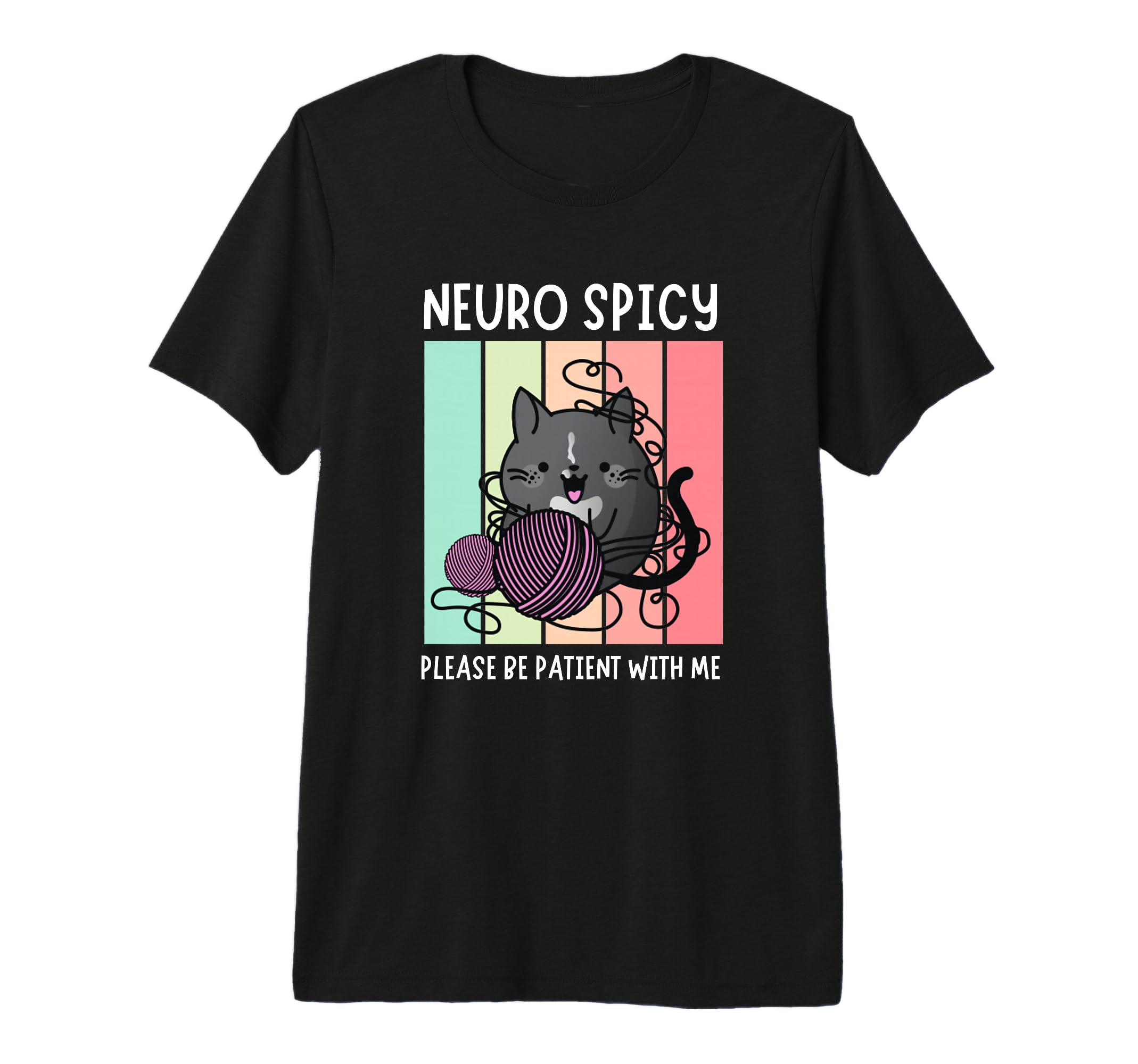 Neurospicy Cat Spicy Brain T-Shirt - Graphic Print Men Women - T-Shirt, Sweatshirt, Hoodie