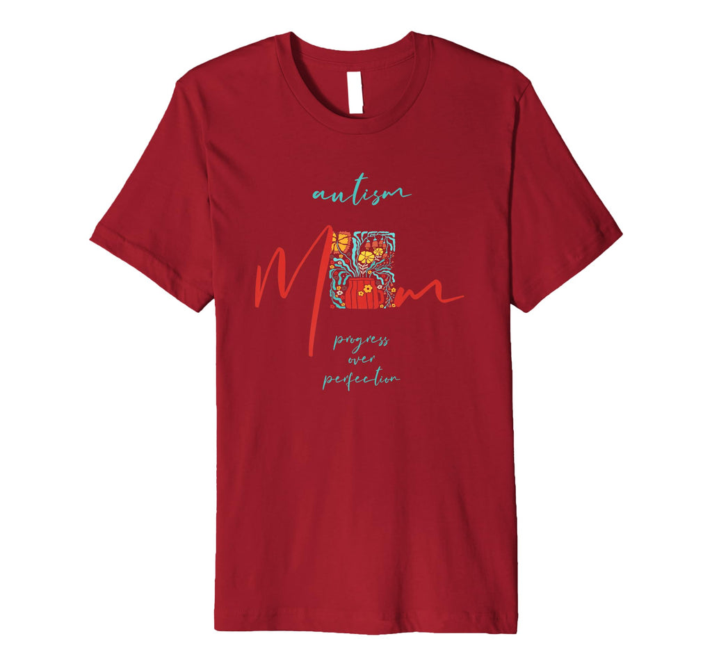 Autism Mom Progress Over Perfection Boho T-Shirt - Graphic Print Men Women - T-Shirt, Sweatshirt, Hoodie
