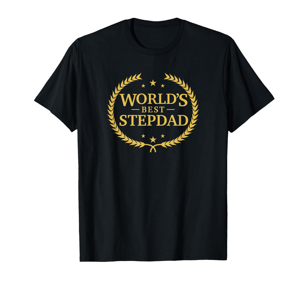 Worlds Best Stepdad Greatest Ever Award T-Shirt - Custom Art Print Unisex - T-Shirt, Sweatshirt, Hoodie