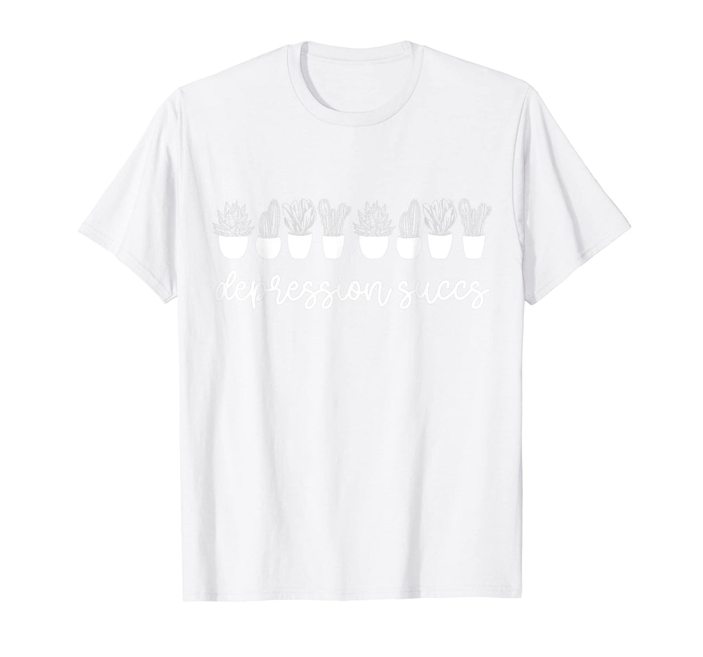 Depression Sucks Funny Succulent T-Shirt - Aesthetic Graphic Men Women - T-Shirt, Sweatshirt, Hoodie