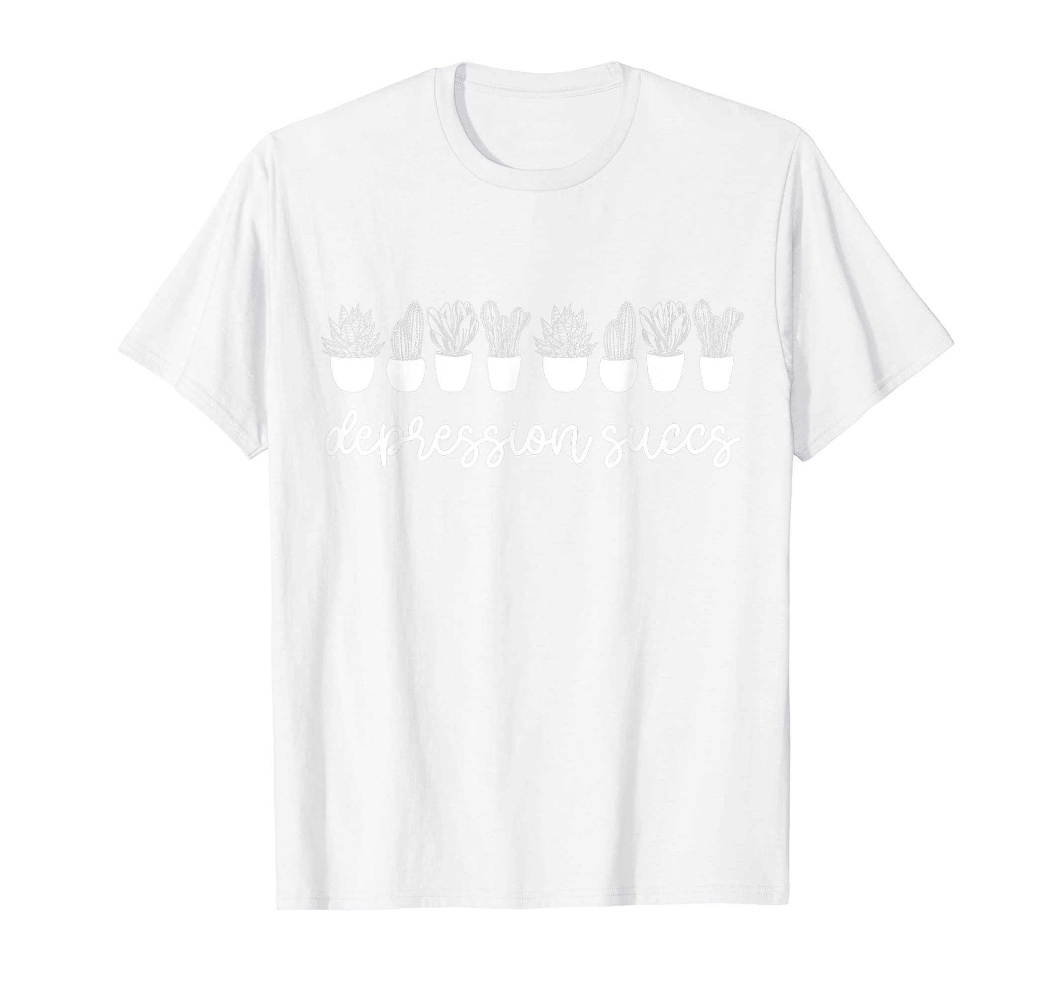 Depression Sucks Funny Succulent T-Shirt - Aesthetic Graphic Men Women - T-Shirt, Sweatshirt, Hoodie