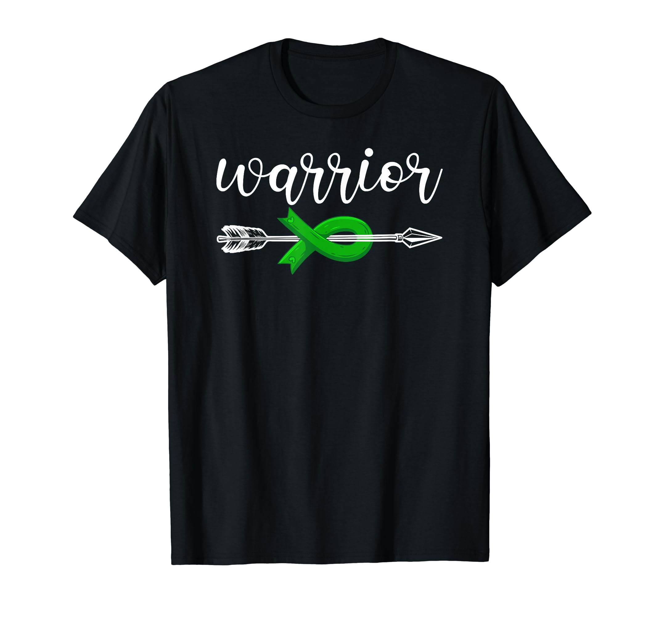 Mental Health Warrior Green Ribbon T-Shirt - Novelty Apparel Men Women - T-Shirt, Sweatshirt, Hoodie
