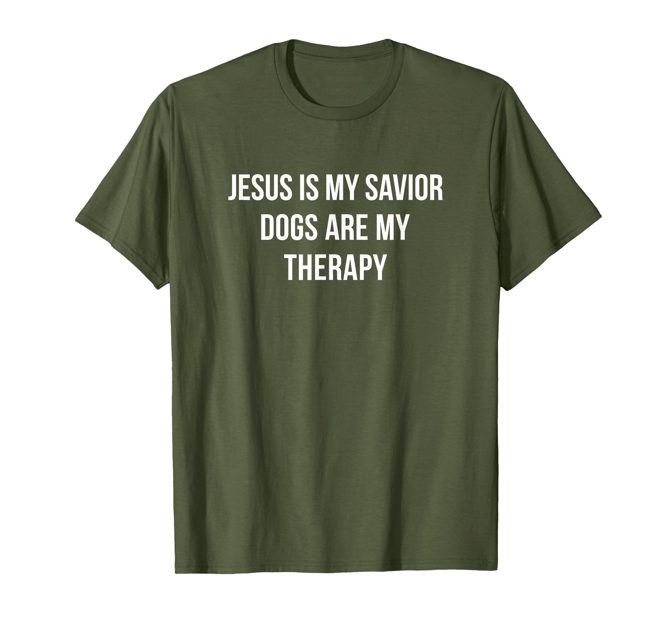 Jesus Is My Savior Dogs Are My Therapy T-Shirt - Trendy Graphic Men Women - T-Shirt, Sweatshirt, Hoodie
