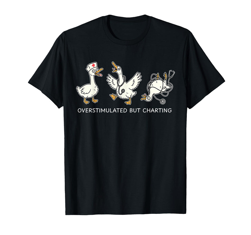 Funny Nurse Duck Nursing Gifts Rn Lpn T-Shirt - Graphic Print Unisex - T-Shirt, Sweatshirt, Hoodie