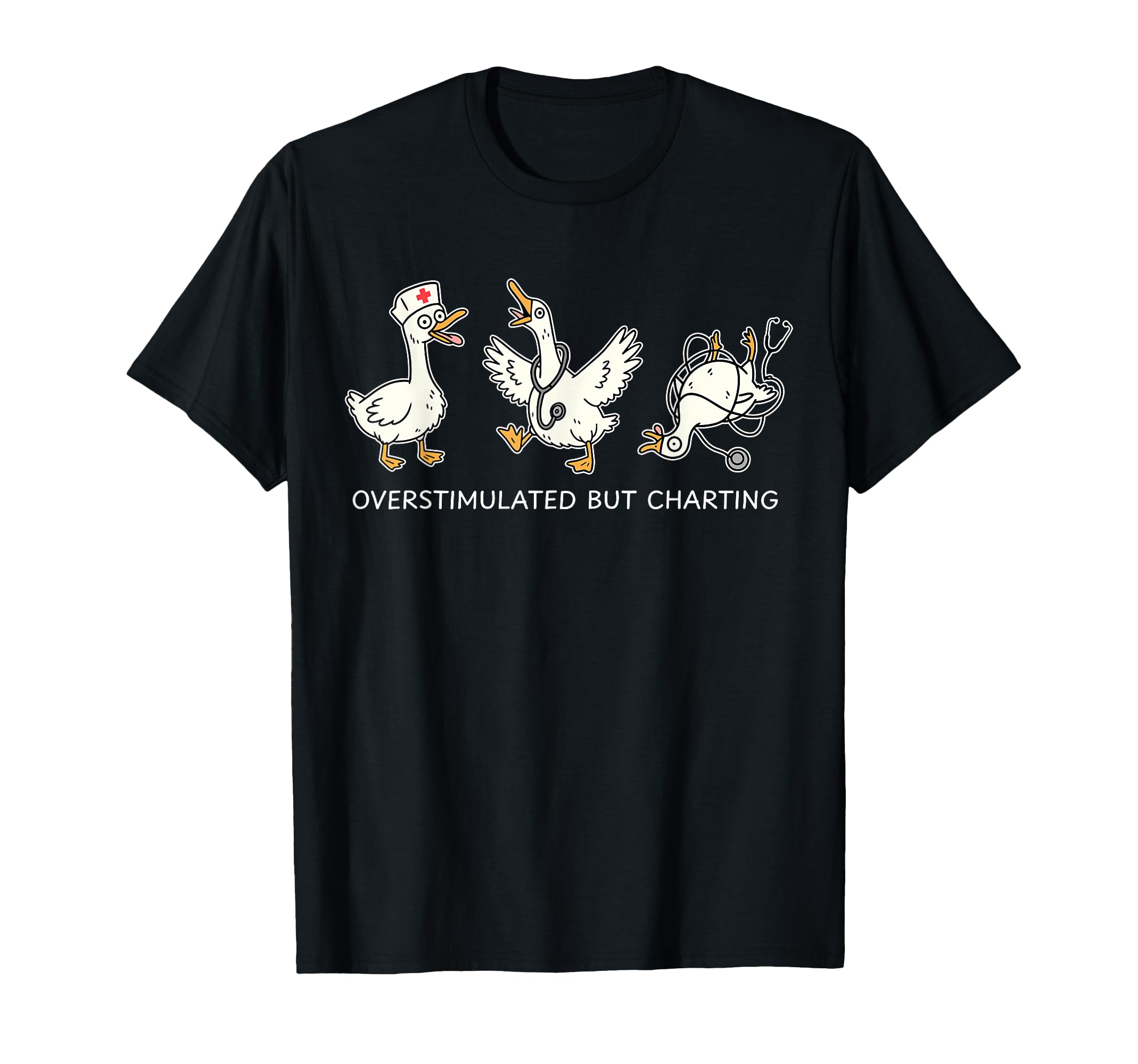 Funny Nurse Duck Nursing Gifts Rn Lpn T-Shirt - Graphic Print Unisex - T-Shirt, Sweatshirt, Hoodie