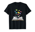Fluttering Pages Butterfly Book T-Shirt - Novelty Apparel Men Women - T-Shirt, Sweatshirt, Hoodie