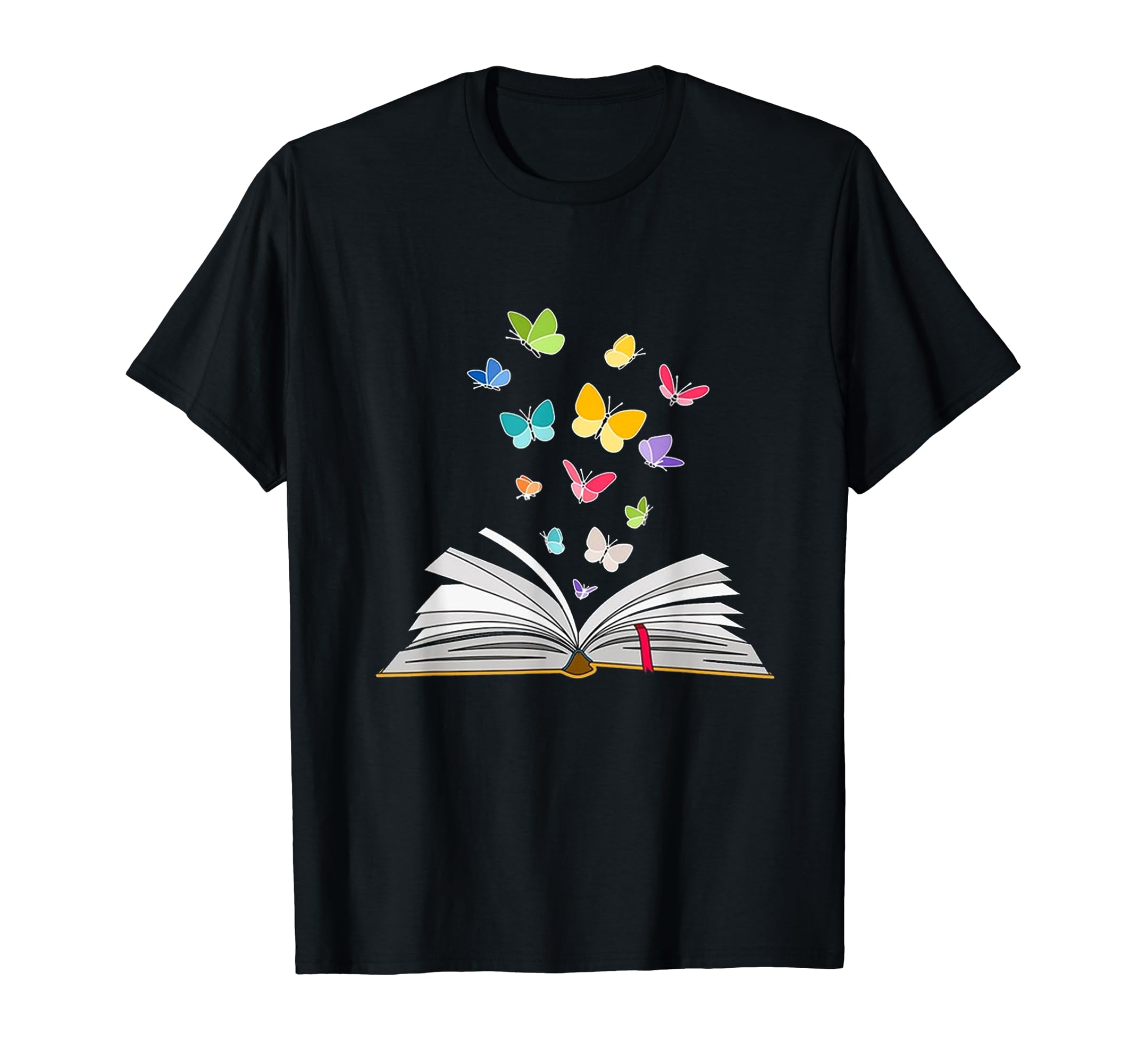Fluttering Pages Butterfly Book T-Shirt - Novelty Apparel Men Women - T-Shirt, Sweatshirt, Hoodie