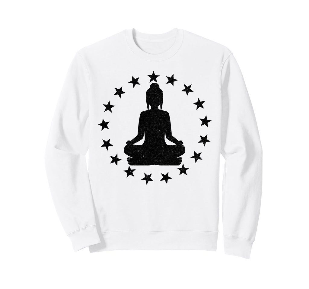 Yoga Pose Stars Yogi Spiritual Meditation Sweatshirt - Graphic Print Unisex - T-Shirt, Sweatshirt, Hoodie