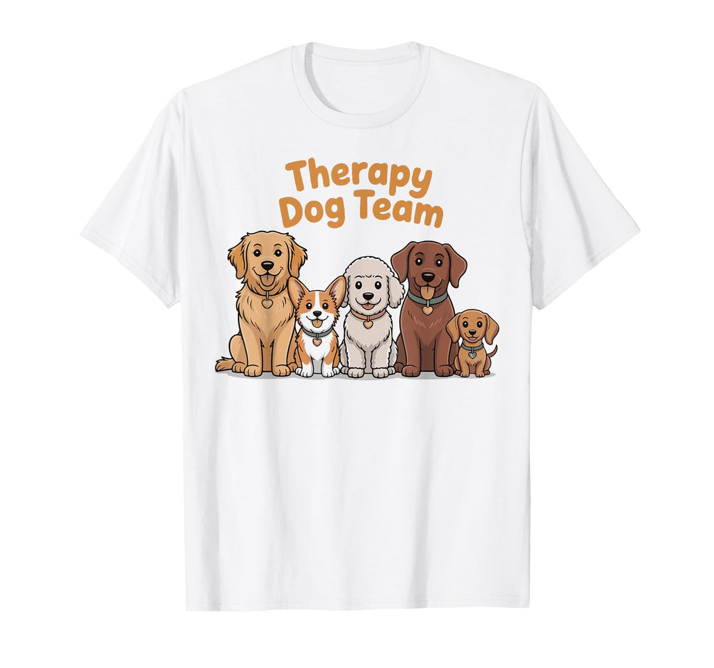 Therapy Dog Team Matching Therapy T-Shirt - Fun Novelty Design for Adults - T-Shirt, Sweatshirt, Hoodie