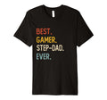 Funny Dad Shirts Best Gamer Step Dad T-Shirt - Aesthetic Graphic Unisex - T-Shirt, Sweatshirt, Hoodie