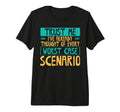 Overthinking Worst Case Scenario Ideal T-Shirt - Aesthetic Graphic Unisex - T-Shirt, Sweatshirt, Hoodie