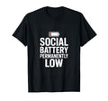 Funny Introvert Social Battery T-Shirt - Unique Graphic for Adults - T-Shirt, Sweatshirt, Hoodie