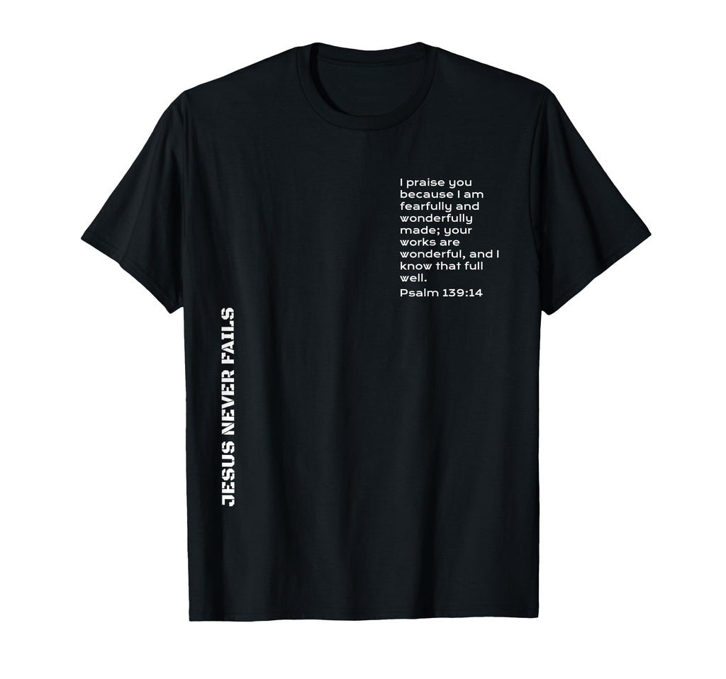 Psalms 139 14 Wonderfully Made You Are T-Shirt - Aesthetic Graphic Unisex - T-Shirt, Sweatshirt, Hoodie