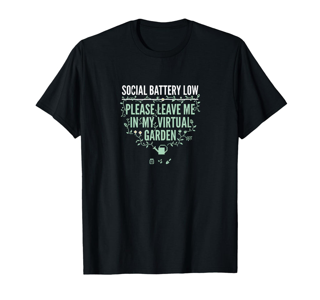 Funny Cozy Gamer Introvert Social T-Shirt - Minimalist Print Unisex - T-Shirt, Sweatshirt, Hoodie