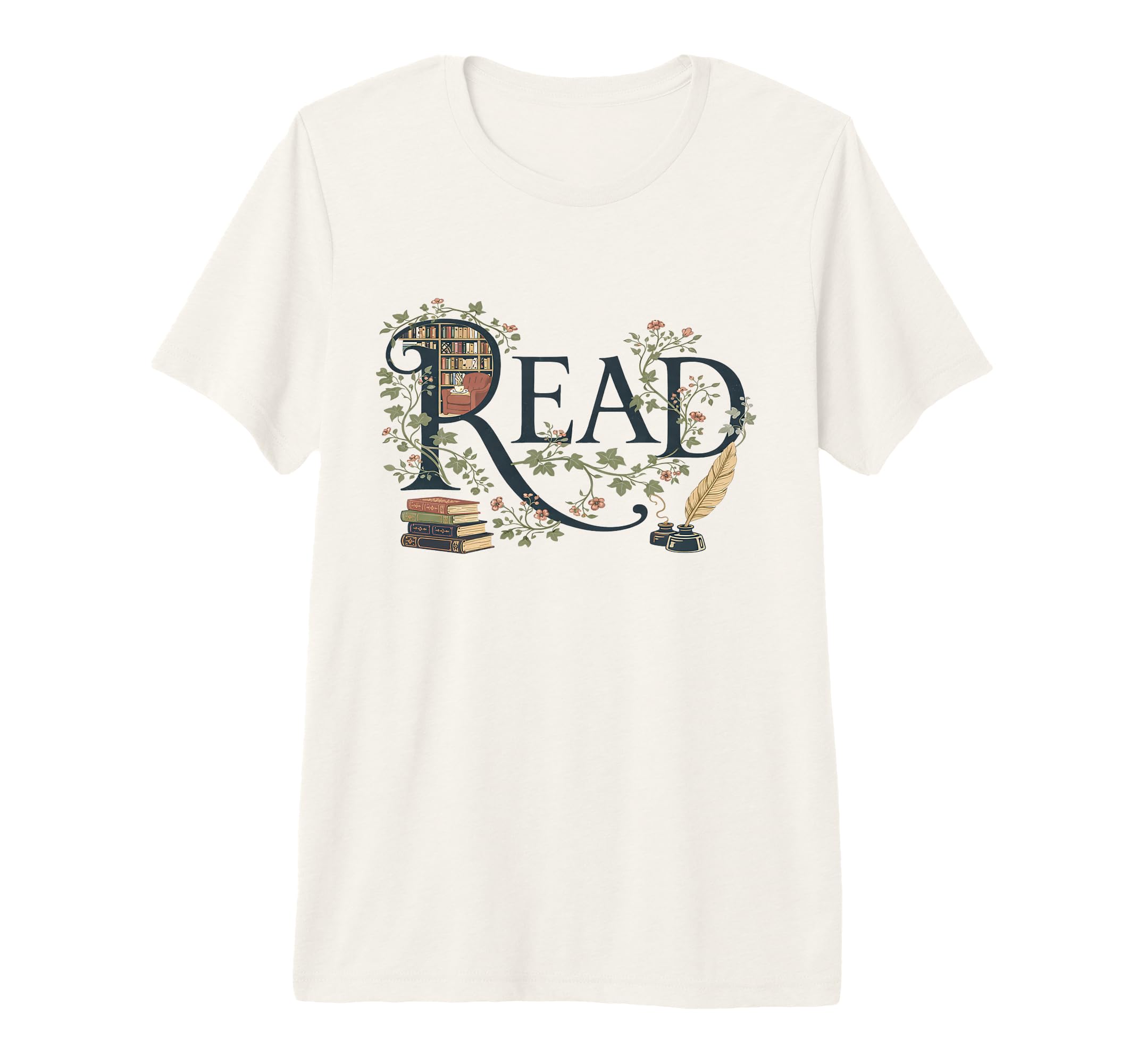 Book Lover Aesthetic Bookish Reading T-Shirt - Custom Art Print for Adults - T-Shirt, Sweatshirt, Hoodie