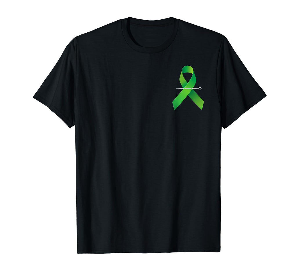 I Wear Green Ribbon American Flag T-Shirt - Fun Novelty Design Men Women - T-Shirt, Sweatshirt, Hoodie