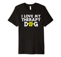I Love My Therapy Dog Owner Animal T-Shirt - Custom Art Print Men Women - T-Shirt, Sweatshirt, Hoodie