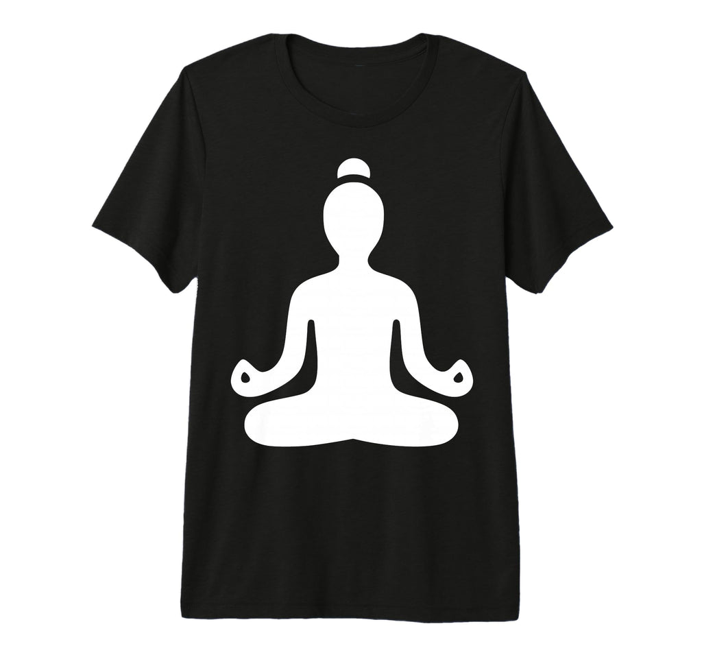 Meditating Figure Simple Silhouette T-Shirt - Minimalist Print Unisex - T-Shirt, Sweatshirt, Hoodie