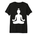 Meditating Figure Simple Silhouette T-Shirt - Minimalist Print Unisex - T-Shirt, Sweatshirt, Hoodie