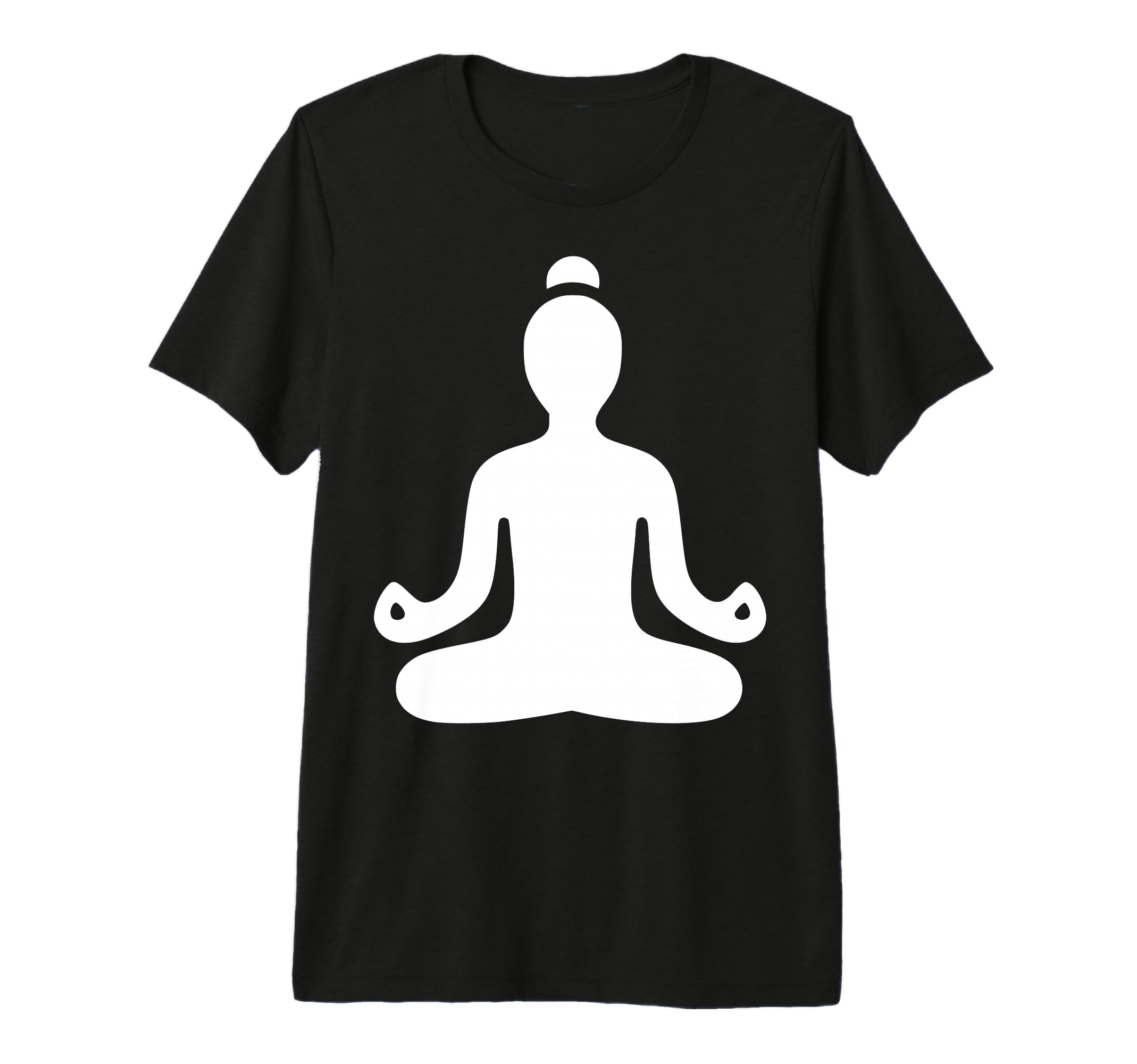 Meditating Figure Simple Silhouette T-Shirt - Minimalist Print Unisex - T-Shirt, Sweatshirt, Hoodie